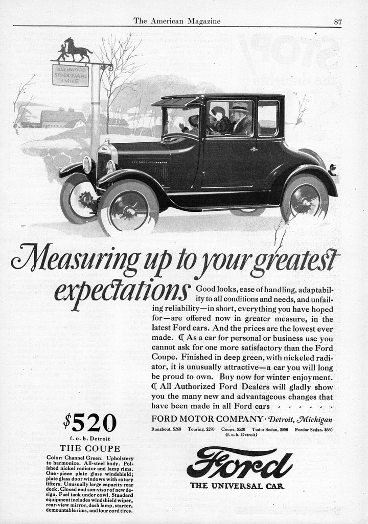 06 Advertisement 1926 Ford Coupe Model T
