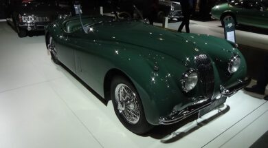 1954 Jaguar XK 120 OTS – Exterior and Interior – Auto Zürich Classic Car Show 2022